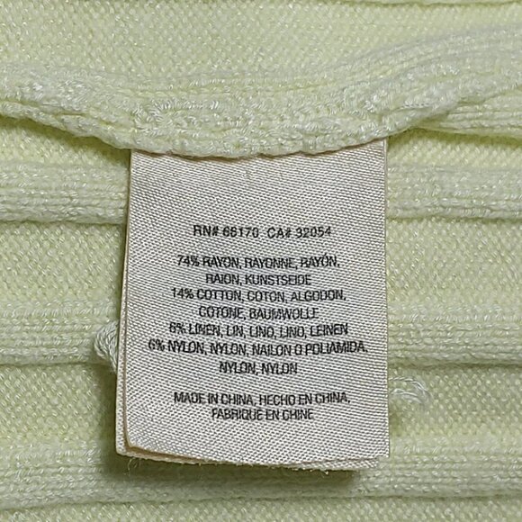 NWOT ANTHROPOLOGY yellow ribbed knit tank top - Picture 11 of 13